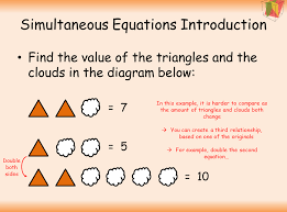 Think you may have arthritis? Introduction To Simultaneous Equations With Picture Based Puzzles For Ks3 4 Maths Teachwire Teaching Resource