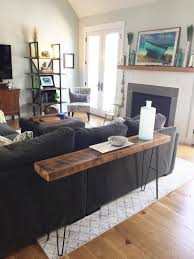 Custom Console Table Reclaimed Wood Floorboards In 2020 Living Room Console Living Room Decor Apartment Gorgeous Sofas