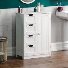 Shop for double freestanding bathroom vanities and other bathroom furniture products at bhg.com shop. Priano 4 Drawer 1 Door Freestanding Cabinet Cupboard Bathroom White On Onbuy