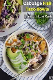 Mix together and set aside. Easy Keto Cabbage Fish Taco Bowls Low Carb Recipe Ketovale