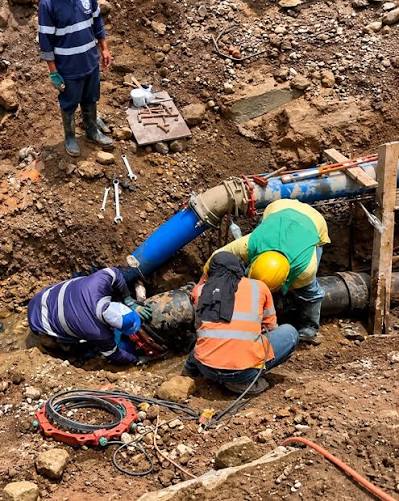 Se restablece progresivamente el suministro de agua potable en Bajo y Alto Boquete