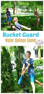 Bucket Guard Water Balloon Game For Kids Teens And Adults To Play Balloon Games For Kids Water Balloon Games Water Balloons