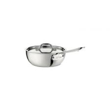 2 Quart D3 Stainless Steel Saucier With Lid I All Clad