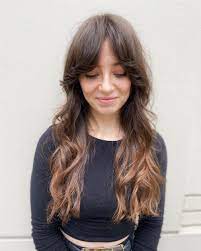Full bangs with choppy ends: Top 12 Long Hairstyles For Oval Faces In 2021