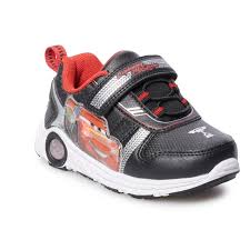 Disney Pixar Cars Lightning Mcqueen Toddler Boys Light Up Athletic Shoes Lightning Mcqueen Light Up Sneakers Light Up Shoes