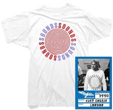 Kurt Cobain T Shirt Sounds Tee Worn By Kurt Cobain