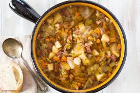 This German Crock Pot Ham Potato Cabbage Soup Recipe Reminds Me Of My German Grandmother It Is A Perfect Soup In 2020 Hearty Meals Slow Cooker Beef Stew Cabbage Soup