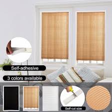 All redi shade window shades from, original to artisan custom, install in seconds, no tools needed. Buy Self Adhesive Windows Blinds Pleated Half Blackout Bathroom Home Curtains Shade At Affordable Prices Free Shipping Real Reviews With Photos Joom