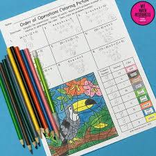 No steps will result in a negative number. My Math Resources Order Of Operations Toucan Coloring Picture 5 Oa A 1