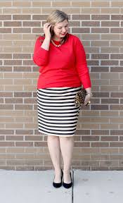 Black And White Striped Pencil Skirt Outfit 12 Outfits For Christmas Striped Pencil Skirt Outfit Polka Dot Skirt Outfit Teal Outfits