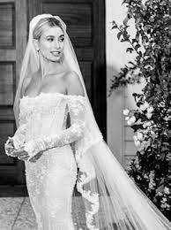 Hailey Bieber S Wedding Dress By Virgil Abloh Has Knocked Out All Other Dresses Here S Why Wedding Dresses Hailey Bieber Wedding Wedding