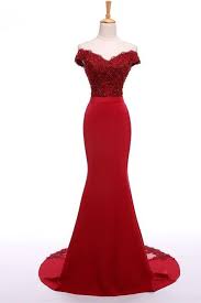 Real Beautiful Mermaid Prom Dresses Prom Gowns Sweep Train Lace Party Prom Dresses Evening Dresses Graduation Dresses Red Prom Dress Long Evening Dresses Prom Prom Dresses Lace