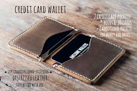 They include a number of slots to always keep you organised. Mens Credit Card Wallet Handmade Personalized