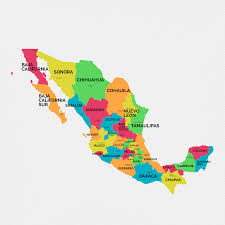 En este mapa podemos ver la república mexicana solo con división política, sin nombres ni de estados ni ciudades pero con un extra. Mapa De Mexico Con Nombres Porlaeducacion