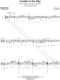 Remember to visit kalimba tree on youtube. Kalimba Tree Castle In The Sky Sheet Music In A Minor Download Print Sku Mn0211576