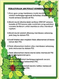 Sk bukit rokan utara 73200,gemencheh,negeri sembilan tel/fax : Peraturan Am Pusat Sumber Sekolah