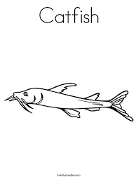 These spring coloring pages are sure to get the kids in the mood for warmer weather. Catfish Coloring Page Twisty Noodle