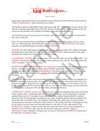 We do require a signed contract. Rottweiler Sale Contract Puppy Adoption Contract King Rottweilers Llc