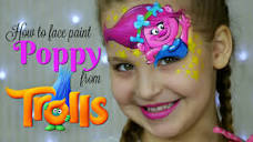 TROLLS: Princess Poppy — Face Painting & Makeup for Kids - YouTube