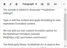React Markdown Editor Advanced Features Syncfusion