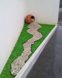 Ide Rumah Minimalis Di Instagram Ini Rumput Atau Air Hayoo Tag Pasangan Kamu Juga Ya Mogah Tam Garden Landscape Design Garden Design Front Yard Landscaping