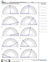 Worksheets Using A Protractor In 2020 Angles Worksheet Math Worksheets Angles Math