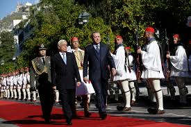 The two leaders met privately, with only two interpreters present, on the sidelines of the nato summit. Erdogan On Landmark Visit To Greece Sets Diplomacy Aside The New York Times