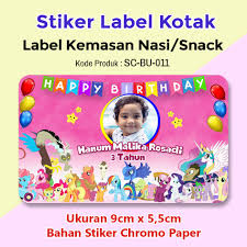 .ulang tahun anak photoshop template undangan ulang tahun anak photoshop gambar anak sunat kartun background undangan ulang tahun banner. Stiker Label Ulang Tahun Anak Nasi Bento Souvenir My Little Pony Pakai Foto Shopee Indonesia