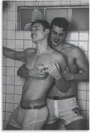 EQEZXCV Black And White Sexy Gay Poster Sexy Naked Martinique | Ubuy