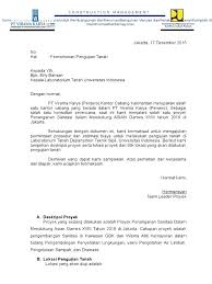 Contoh surat permohonan tanah rizab sungai. Surat Permohonan Uji Tanah