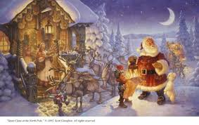 Christmas santa on north pole royalty free vector image. Santa Claus At The North Pole Gustafson2256