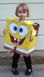 Coolest Diy Spongebob Halloween Costume Idea Spongebob Halloween Spongebob Halloween Costume Halloween Costumes For Kids