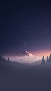 ❤ get the best sun moon stars wallpaper on wallpaperset. 4511465 Clear Sky Digital Art Starry Night Moon Night Nature Forest Mountains Hills Mist Minimalism Portrait Display Trees Stars Wallpaper Mocah Hd Wallpapers