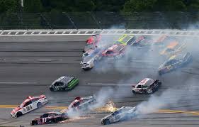 Tony stewart (14) flips over as clint bowyer (15), regan smith (78), jeff burton (31), jimmie johnson (48), casey mears (13), aric almirola (43), dale earnhardt jr. Memorable Wrecks At Talladega Superspeedway Nascar Com