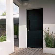 Personnalisez votre porte en 3d avec notre simulateur en ligne et visualisez la sur votre maison en réalité augmentée. Porte D Entree Contemporaine Canopee K Line En Aluminium Battante Pleine