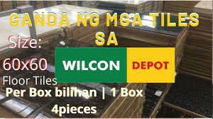 The company's spectrum of product offerings includes local and international brands of tiles and flooring, plumbing and sanitary wares, electrical and lighting products, hardware and tools. Wilcon Depot 60x60 Tiles 1box 4pieces Youtube