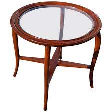The best round coffee tables will offer you attractive services. Round Midcentury Italian Table Coffee Cherrywood Glass Top Cuved Wood For Sale At 1stdibs