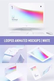Looped Animated Mockups White In 2020 Mockup Iphone Mockup Web Mockup