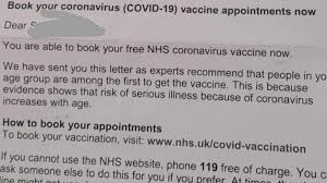 Hundreds of teachers in london have been able to book covid vaccine slots despite not being in the top priority groups, after they were forwarded messages intended for nhs workers. Nhs Covid 19 Jab Letters Confusing Over 80s Bbc News