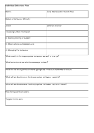 Individual Behavior Management Plan Chart Beste Hampshire