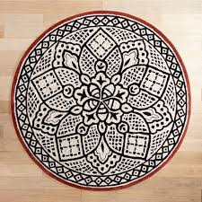 Black Ivory Tribal Round Rug Round Rug Living Room Round Rugs Rustic Rugs