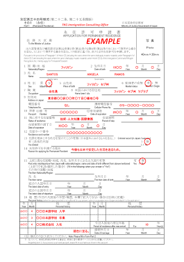Standard Application Form for Permanent Residence in Japan, AI generated