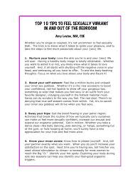 Maybe you would like to learn more about one of these? Top 10 Tips To Feel Sexually Vibrant Sex Ed Solutions