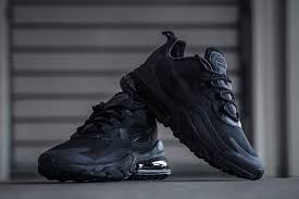 This nike air max 270 comes dressed in a black, university gold, hot punch Air Max 270 React Sneaker Freaker