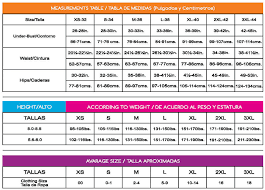 Ann Michell Size Chart Lecorset Shop