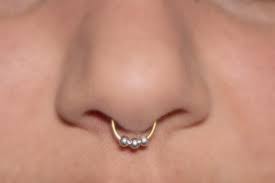 Fake Septum Ring Reverse 3 Ball Septum Cuff Gold Silver Fake Nose Ring Fake Septum Fake Piercing Fake Nose Ring Or Nasenring Manschette Nasenpiercing