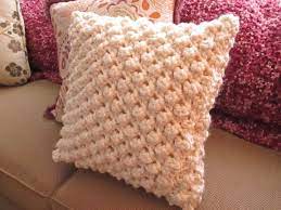 This loom knit hat is so very simple that chances are your very first clover oval loom sock. Popcorn Knit Pillow Cover How To Stitch A Knit Or Crochet Cushion Yarncraft On Cut Out Keep