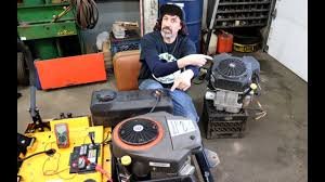 Gnash of the robot lawn mowers! Cub Cadet Zero Turn Repower Kohler To Briggs With Taryl Youtube