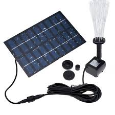 A 1500 mah battery is also included as a backup power option, and a polycrystalline solar panel ensures maximum sunlight is utilized. Solar Fountain Pump With Built In Battery Backup Free Standing Solar Powered Bird Bath Water Fountain Pump For Garden Fountain Pond Pool Outdoor Walmart Com Walmart Com