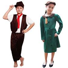 Childrens Victorian World War 1 2 Evacuee Girl Boy Fancy Dress Costume Boys Fancy Dress Fancy Dress Costumes Girl Costumes